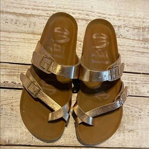 Mad Love Rose Gold Sandals